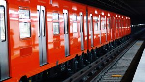 General view of a Mexico City Metro car during the opening