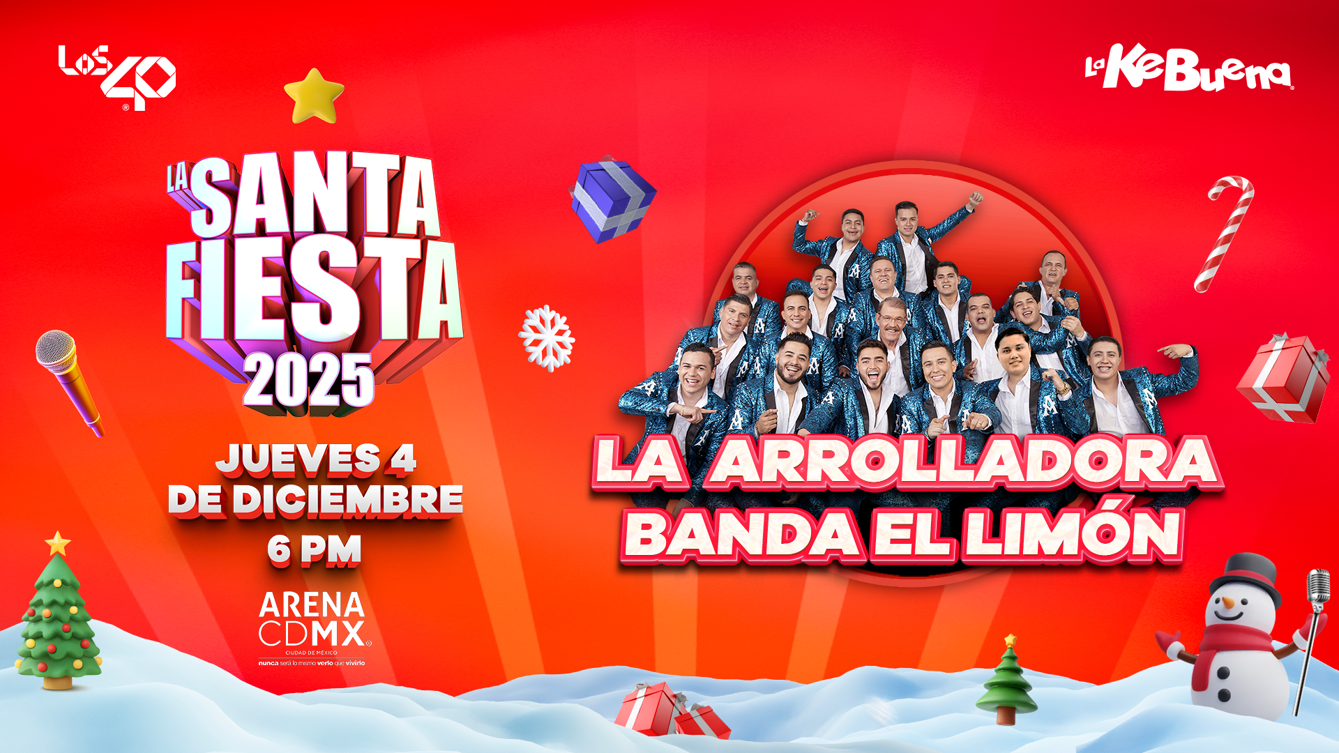 La Arrolladora en La Santa Fiesta 2025