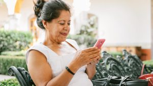 Senior Woman Using Smart Phone