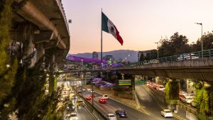 Mexican flag at San Jeronimo