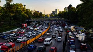 Traffic in mexico city