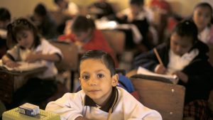 Boy Attending School in Mexico