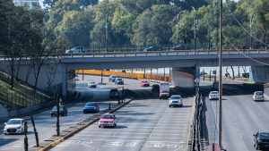 Circuito Interior avenue with light traffic - Mexico City, Mexico