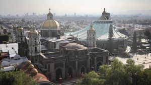 The Templo Expiatorio a Cristo Rey (left) and the Basilica
