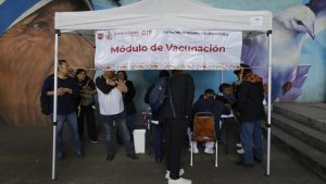 Health Authorities In Mexico City Administer Measles Vaccines At Metro Stations