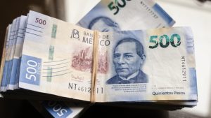 Wad of Mexican Pesos