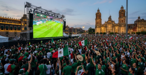 México vs Portugal desde el Zócalo
