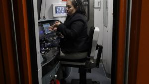 Clara Brugada, Mexico City's Mayor, Tours The Progress Of Reopening Four Stations On Metro Line 1