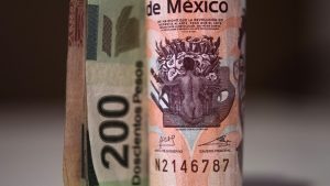 Mexican peso banknotes