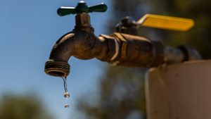Water Drips From A Tap