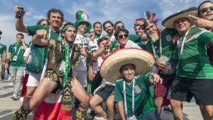 football fans of Mexico in Russia